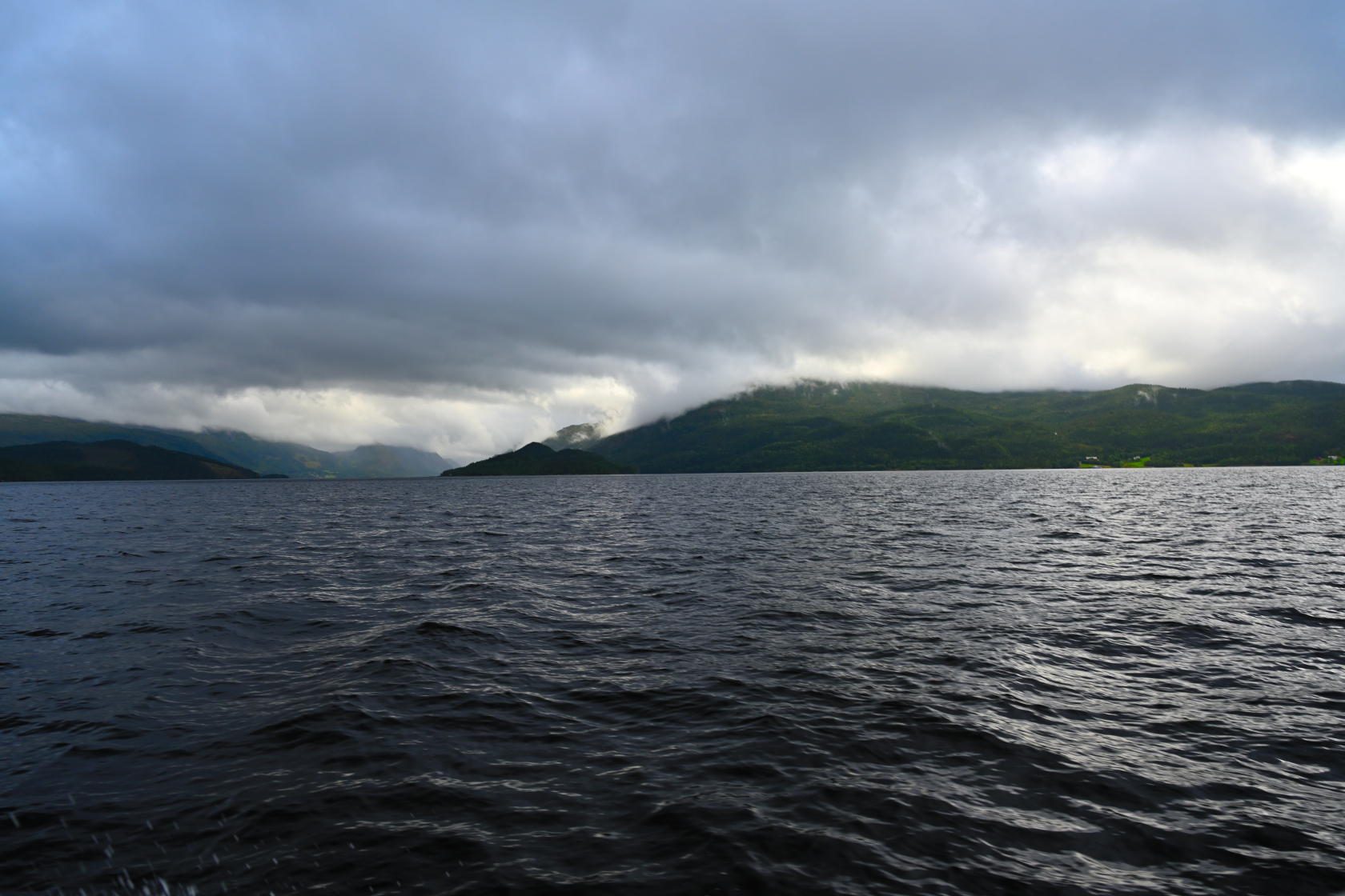 Das Wasser war relativ ruhig