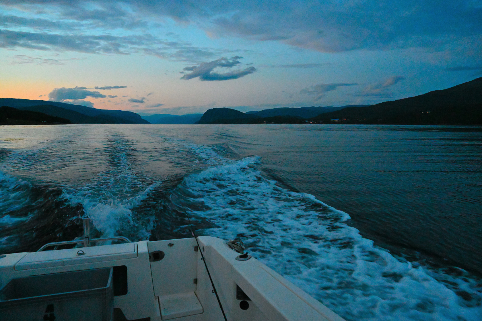 Herrlicher Himmel auf der Fahrt zurück