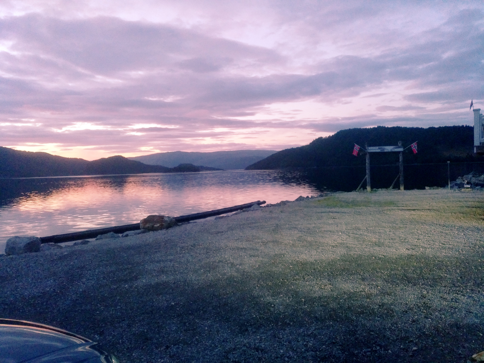 So hell ist es in Terråk Anfang August gegen 23 Uhr