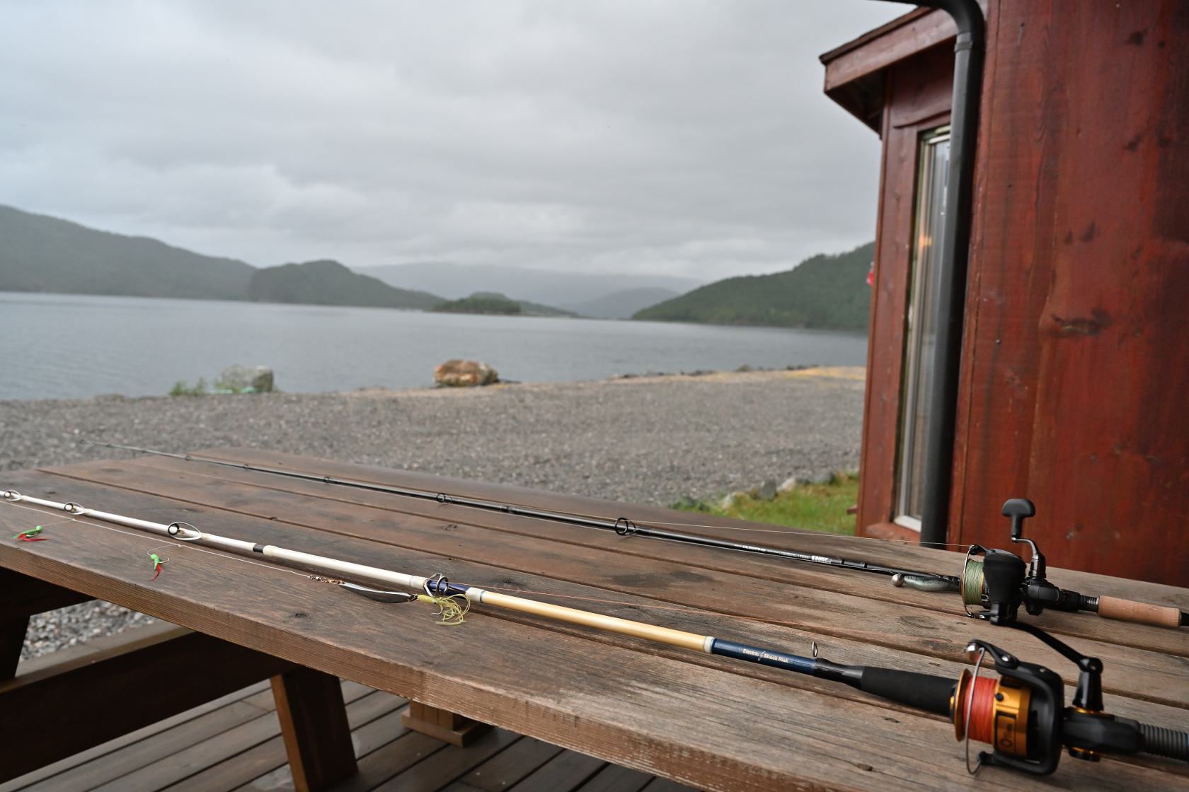 Reparierte Angelruten