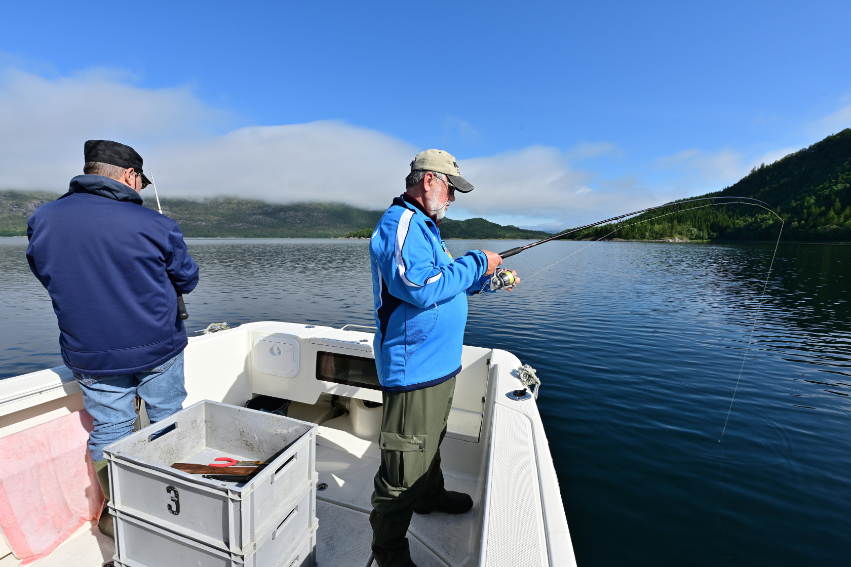 Beim besten Wetter auf Köderfisch