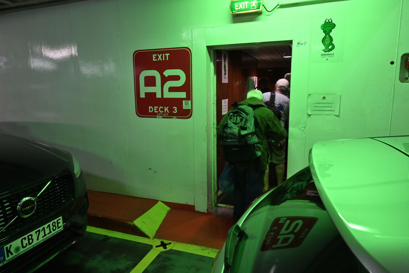 Schott aus dem Parkdeck