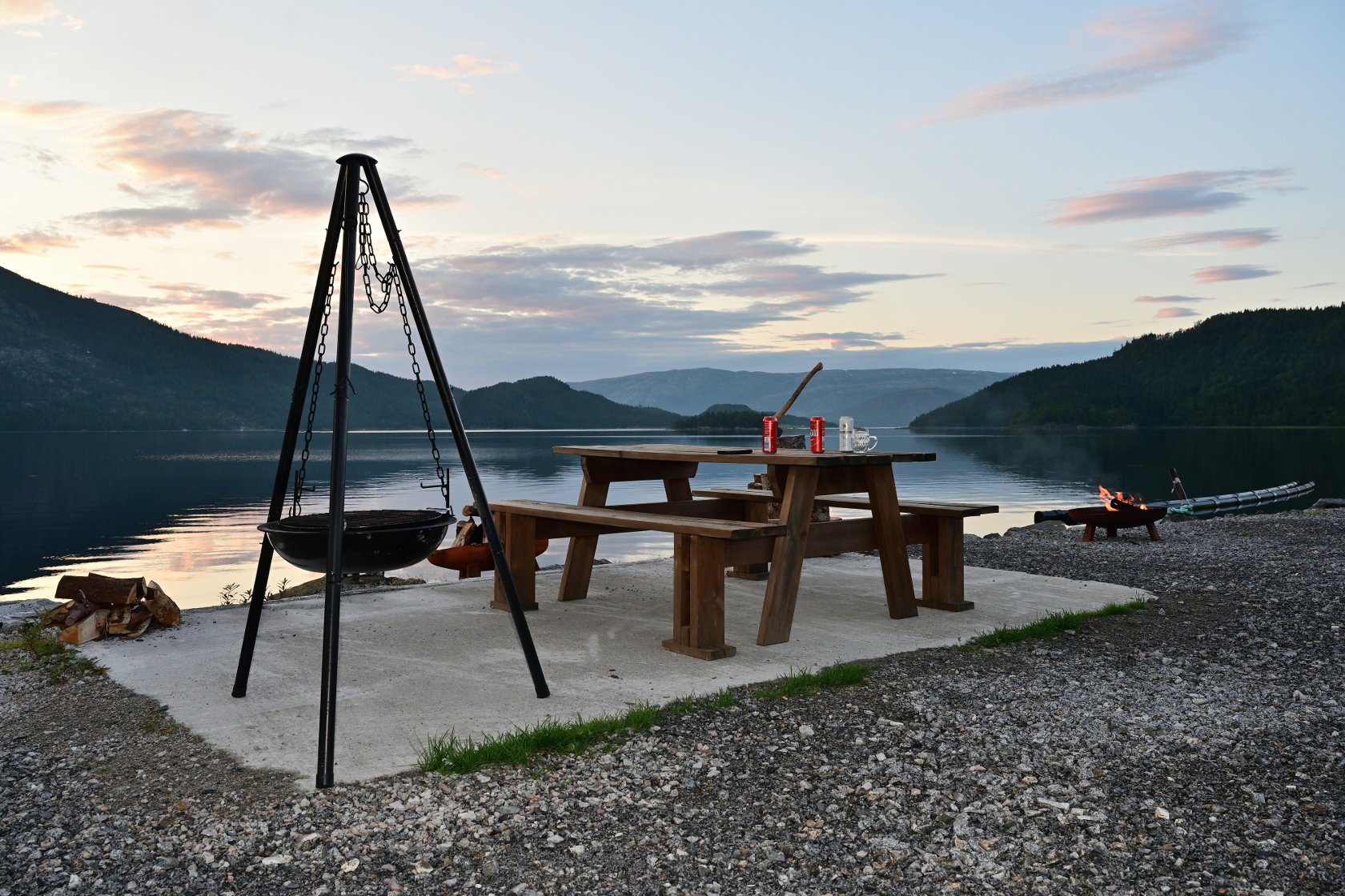 Wir wollten uns noch hinsetzen und den Abend genießen