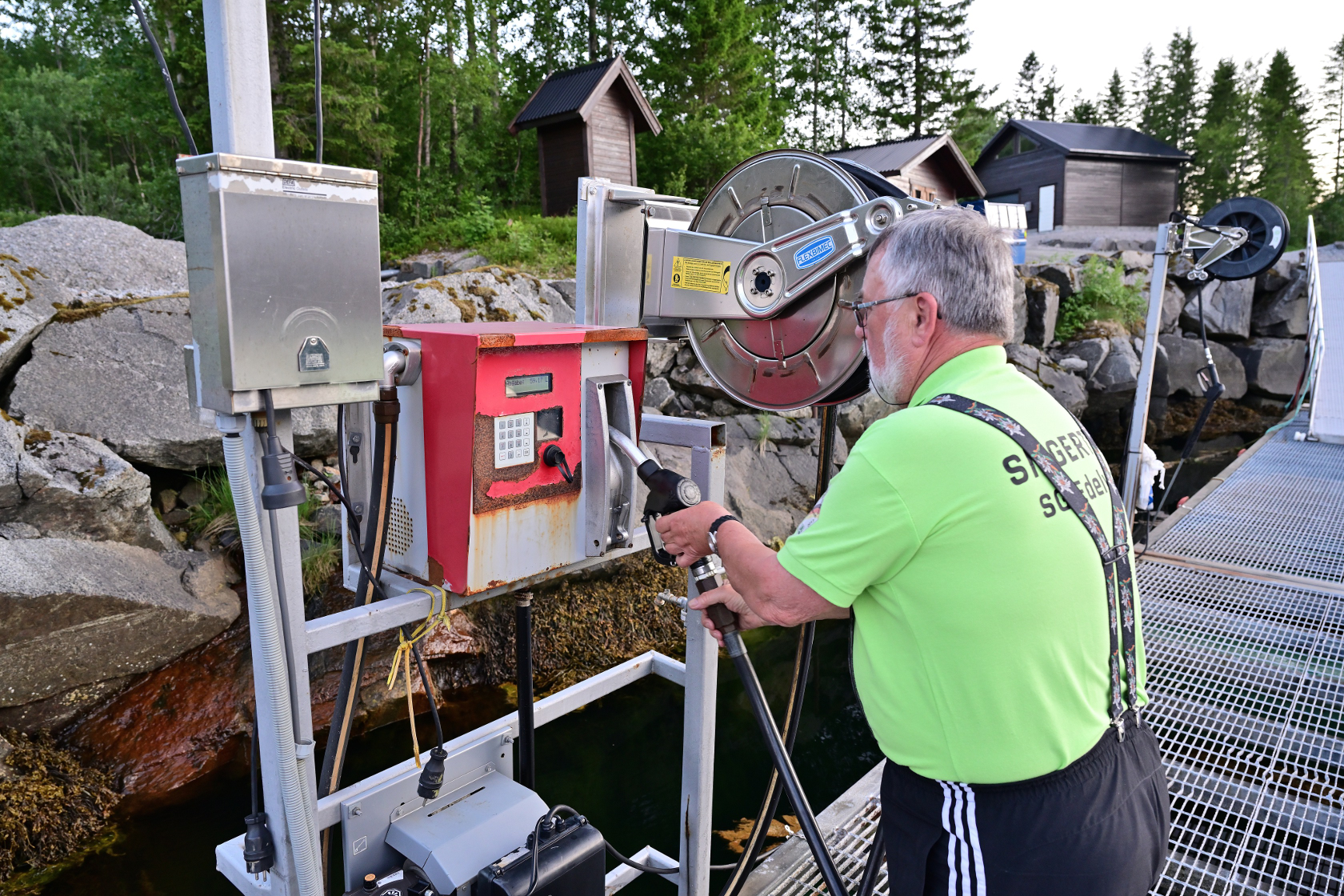 Wir haben 59 Liter Diesel getankt