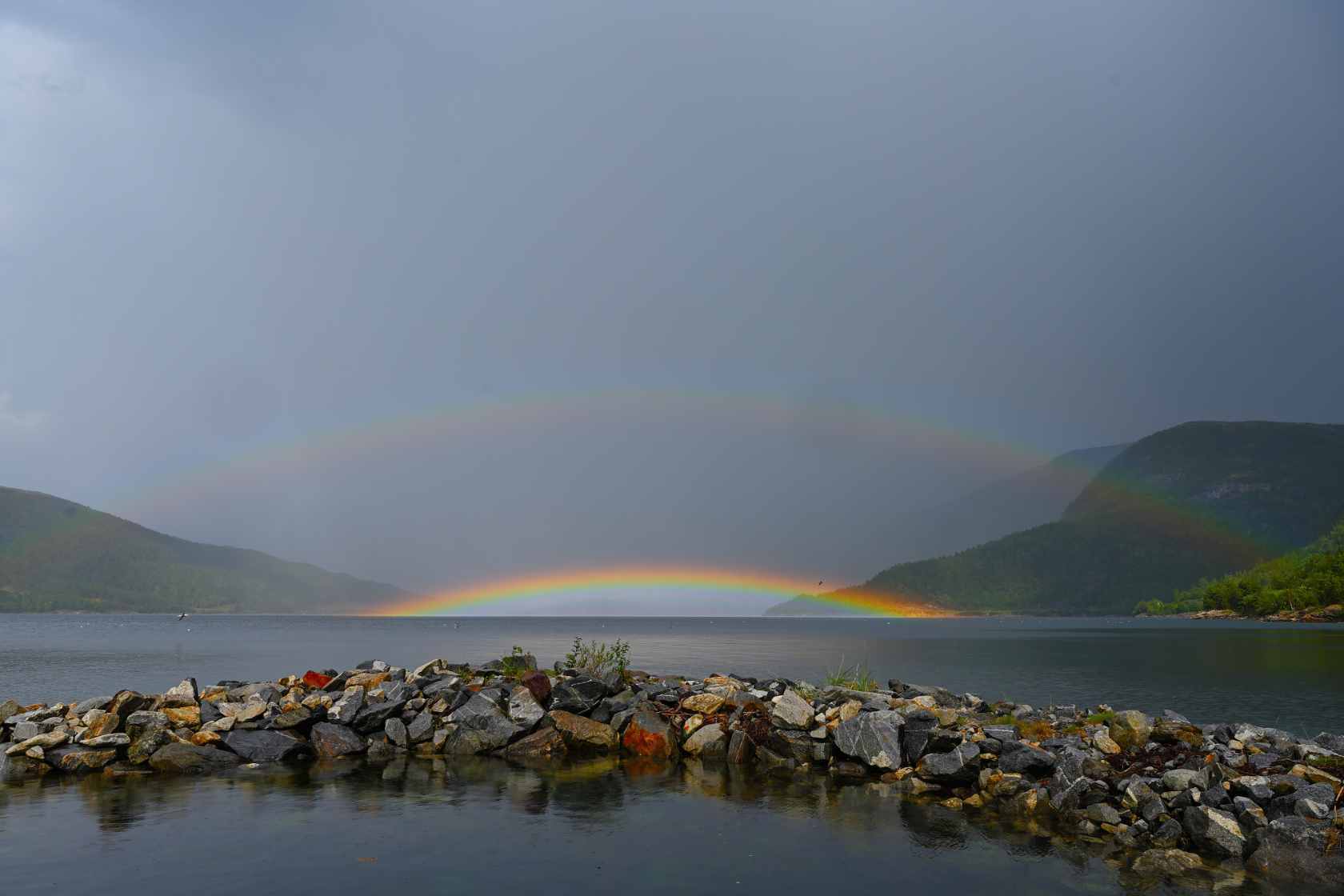 Ein doppelter Regenbogen